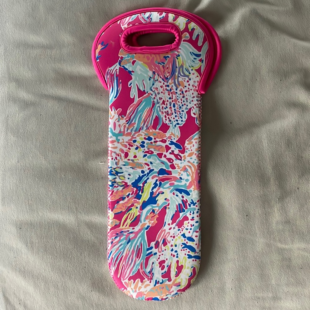 Lily Pulitzer wine tote